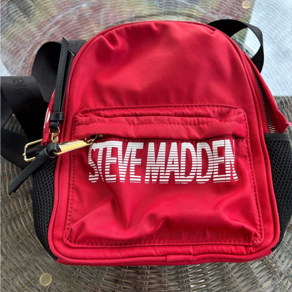 Steve Madden Bold Red  Backpack